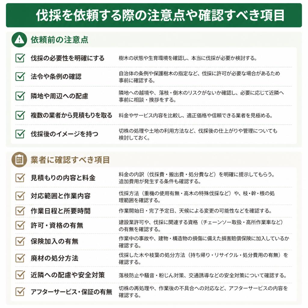 依頼前に知っておくべきポイント