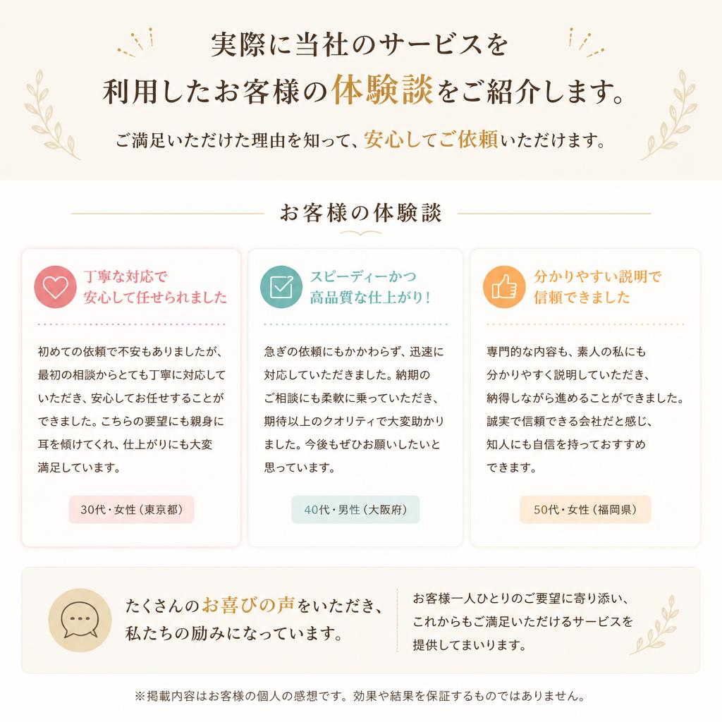 お客様の声